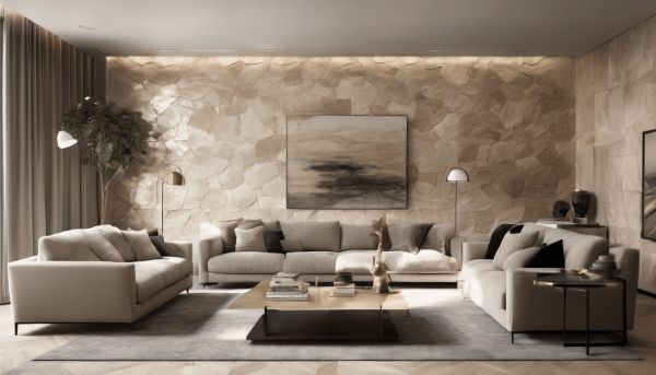 Déco salon avec pierre de parement : créez une ambiance chaleureuse et moderne